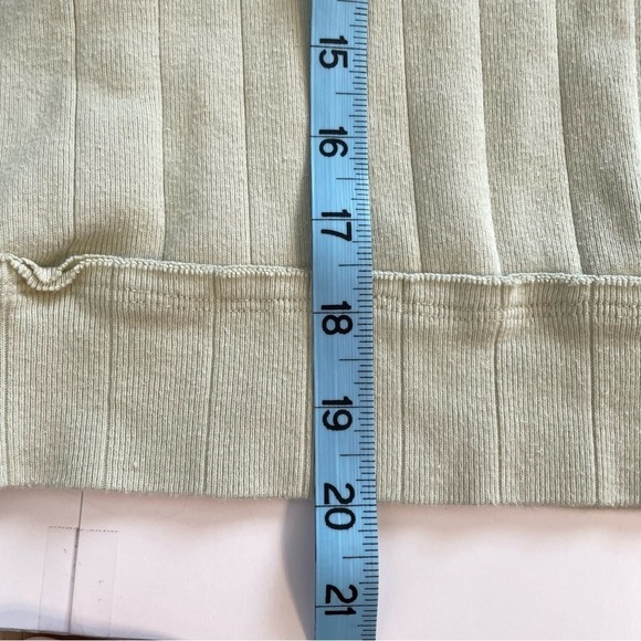 We The Free Sleeveless Mock Neck Oversized Light Green Cotton Tank Top Size XS - Picture 8 of 8